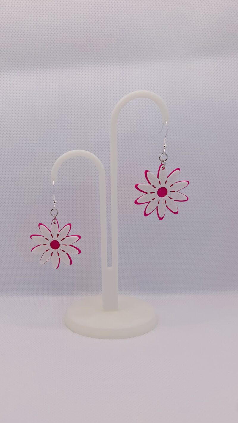 Daisy Flower Dangle Earrings