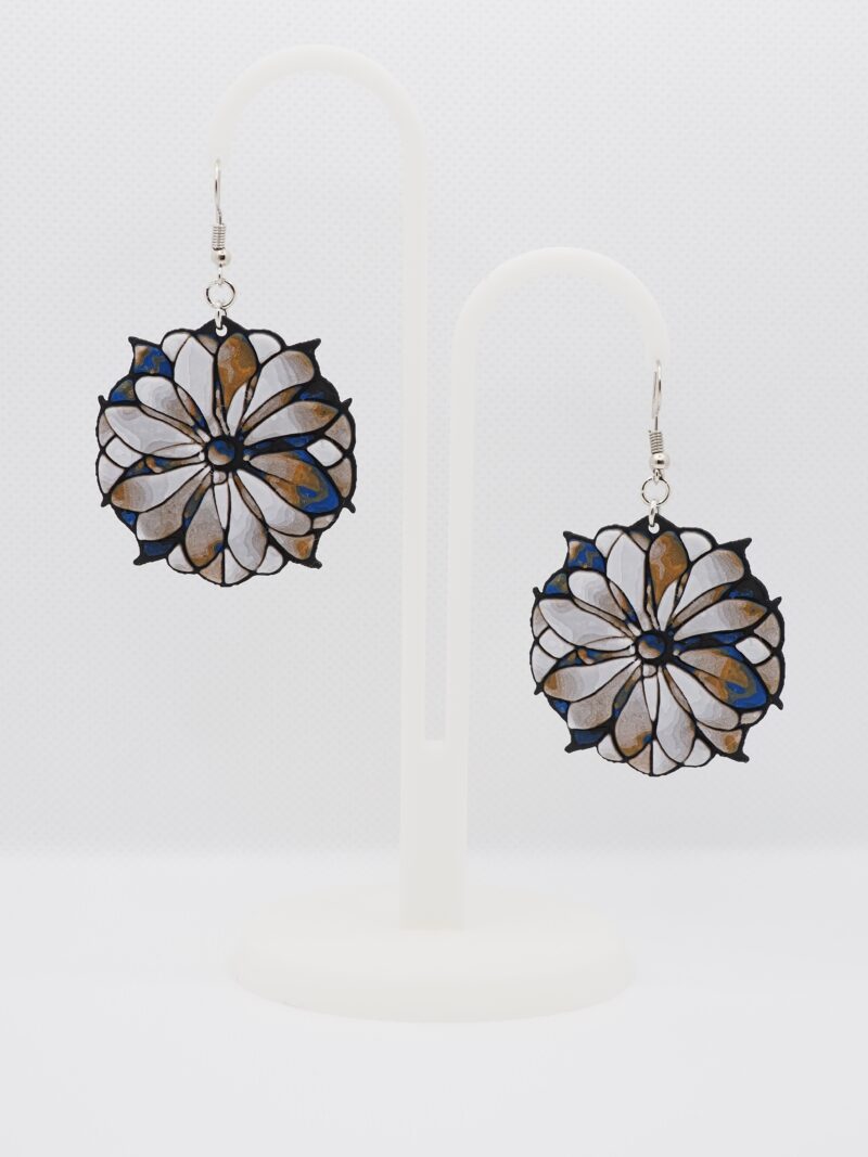 Mandala Flower Earrings - Image 4