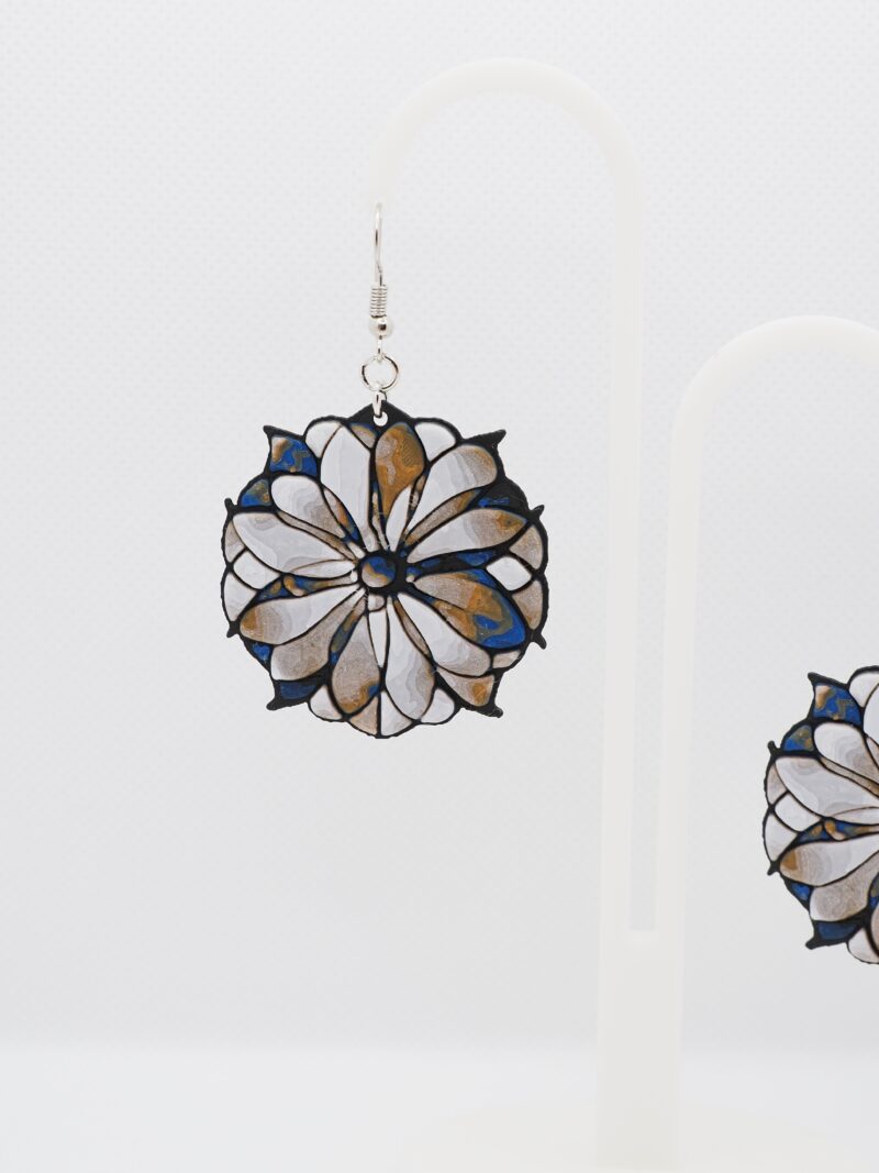 Mandala Flower Earrings - Image 3